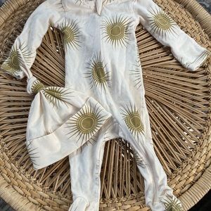 Kate Quinn sun jammie and matching knot beanie